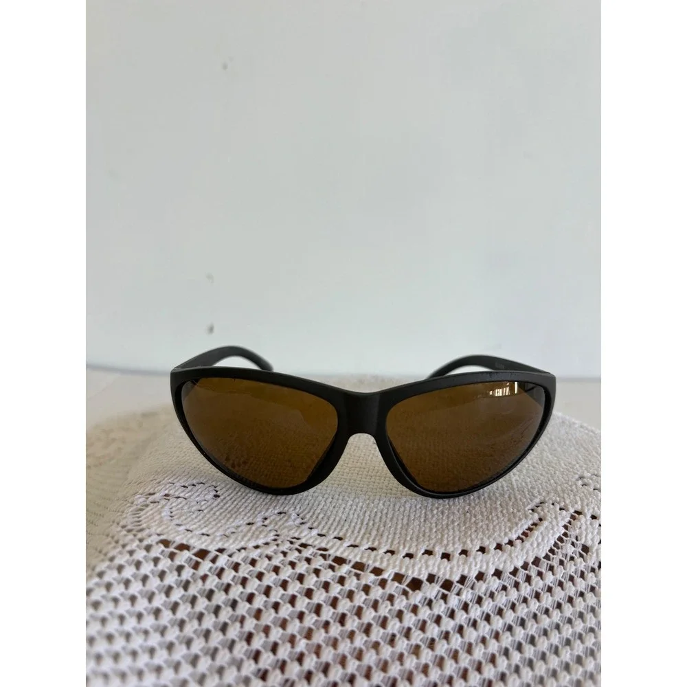 Vintage Smith Sliver Sunglasses Coal Matte Black Brown Glass Lens.Italy. Sport
